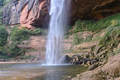 Wasserfall Garten der Freude 